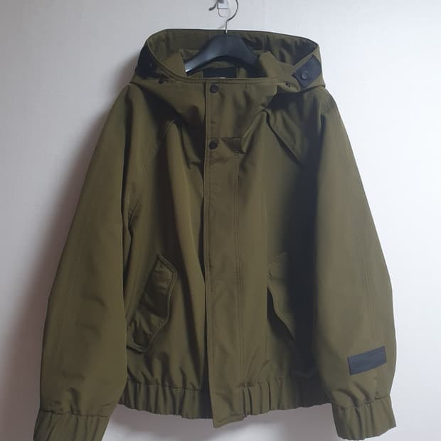 빈폴 스포츠 오버핏 후드 블루종 집업 자켓 95 