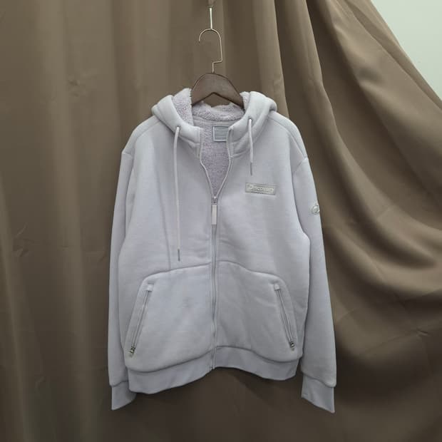 디스커버리 후리스 후드집업 라벤더 90