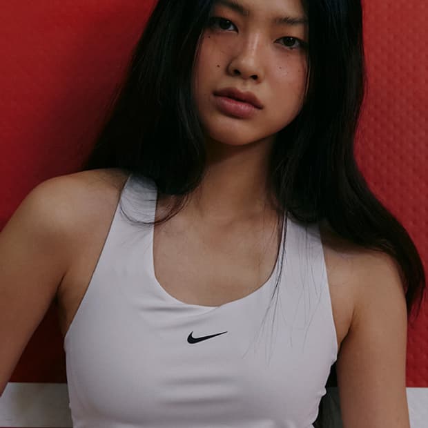 [xs] 나이키 스우시 미디엄 서포트 패드 스포츠 브라 탱크 탑