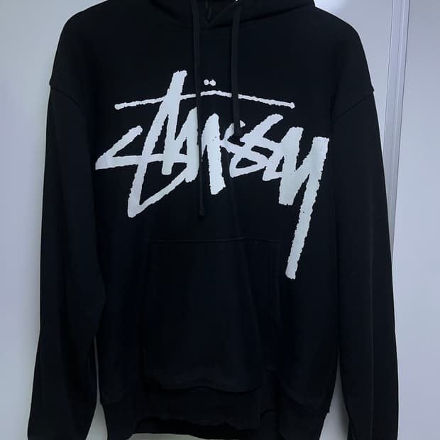 스투시 빅 스탁 후드 블랙 판매