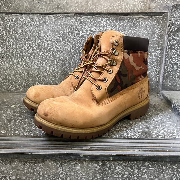 팀버랜드 프리미엄 6인치 카모플라주 패널 부츠