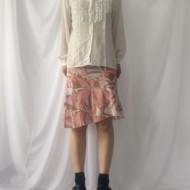 Frill trimming shirt