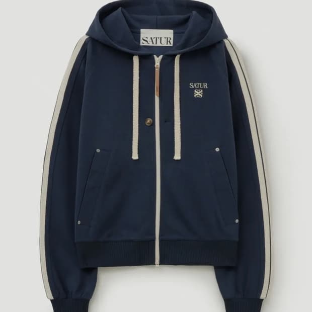 세터 로턴 루즈핏 후드집업 네이비 (M)