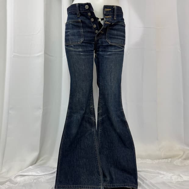 denim bootcut pants