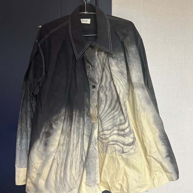 르메르 21FW 마블 프린팅 셔츠