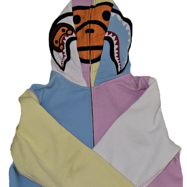 더블 마일로 샤크 솜사탕 후드집업 정품