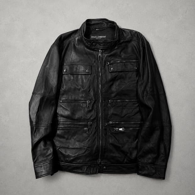 Dolce & Gabbana MultiPocket Letherjacket