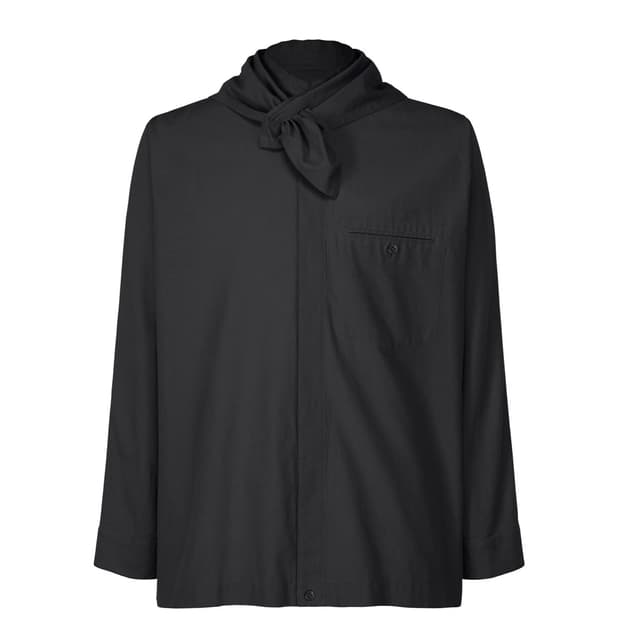 [2] 옴므플리세 스트림라인 스카프 셔츠 블랙