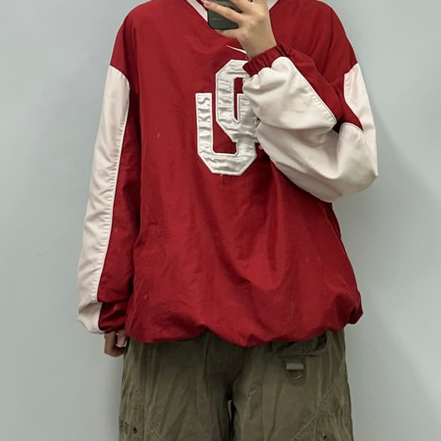 나이키 컬리지 오하이오 레드 웜업