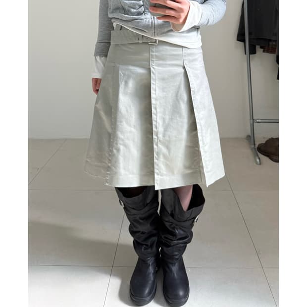 빈티지 미디 스커트