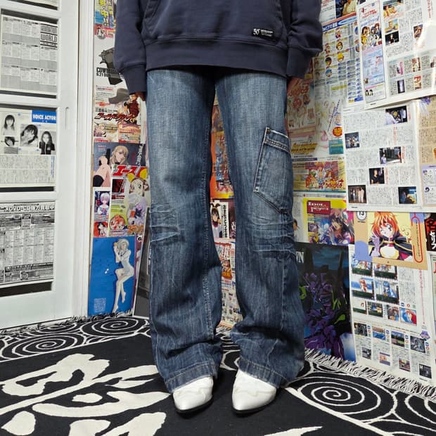 DOHC 사이드 포켓 베트맨 데님 팬츠