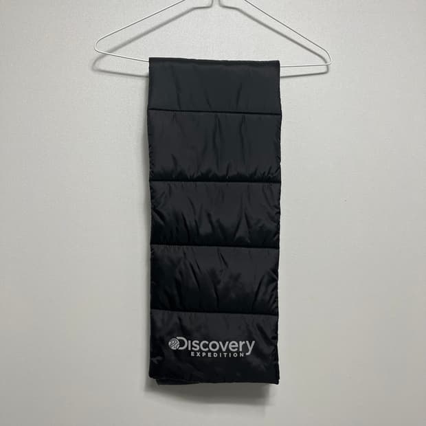 디스커버리 패딩 머플러 목도리 블랙 