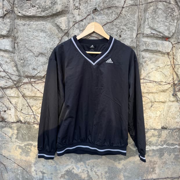 00s 올드 아디다스 빈티지 베이스볼 웜업 블랙 100