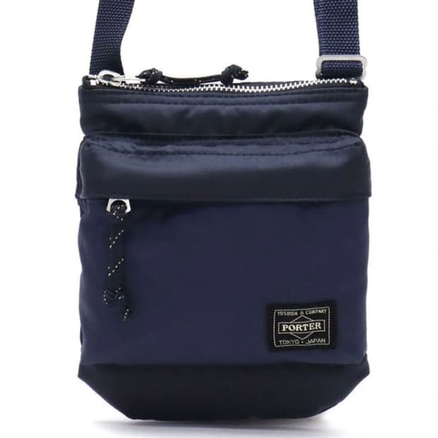 포터 숄더 파우치 크로스백 네이비