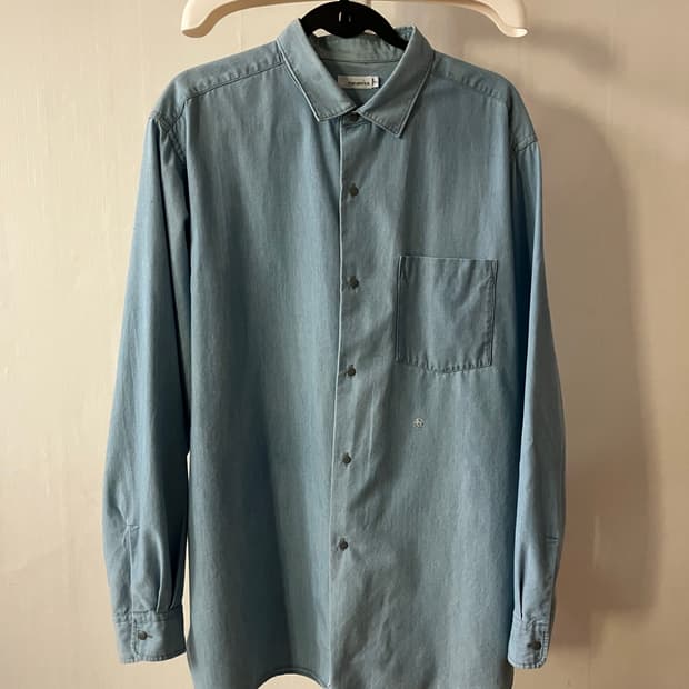 Nanamica 연청 버튼 셔츠