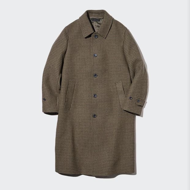 새상품 ) 유니클로 하운드투스체크 발마칸 코트 XL