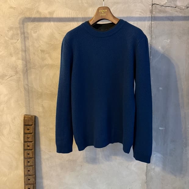 타임 옴므 와플 니트 슬림100