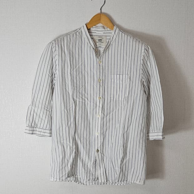 헨리코튼 헨리넥 린넨 마 7부 반팔셔츠 기모노 남성 100 (거의새상품)