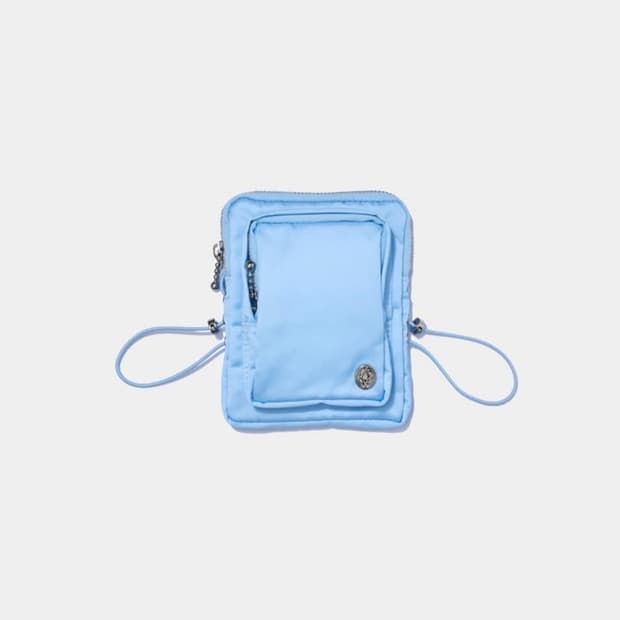 기준 새틴 미니백 스카이블루