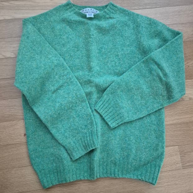 할리오브스코틀랜드 쉐기독 니트 M 연두