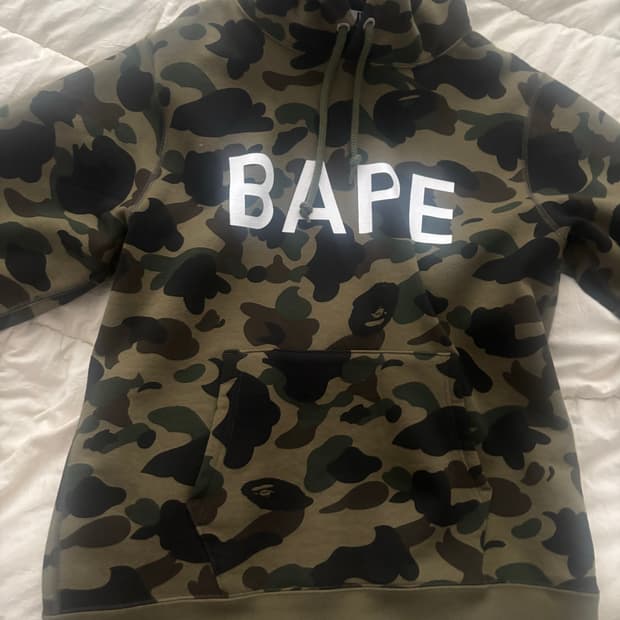 베이프 카모 후드티