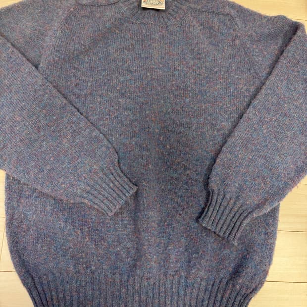 Jamieson‘s shetland wool 크루넥 니트