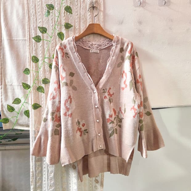 axes femme 플라워 가디건