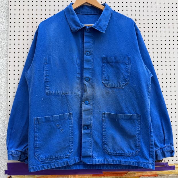 DISTRESSED FADED REPAIR 1970s 프렌치워크자켓