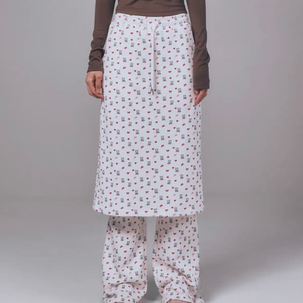 youhee 유희 PETITE PATTERN LAYERED S KIRT