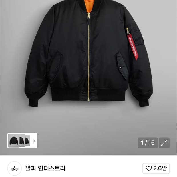 알파인더스트리ma-1레귤러
