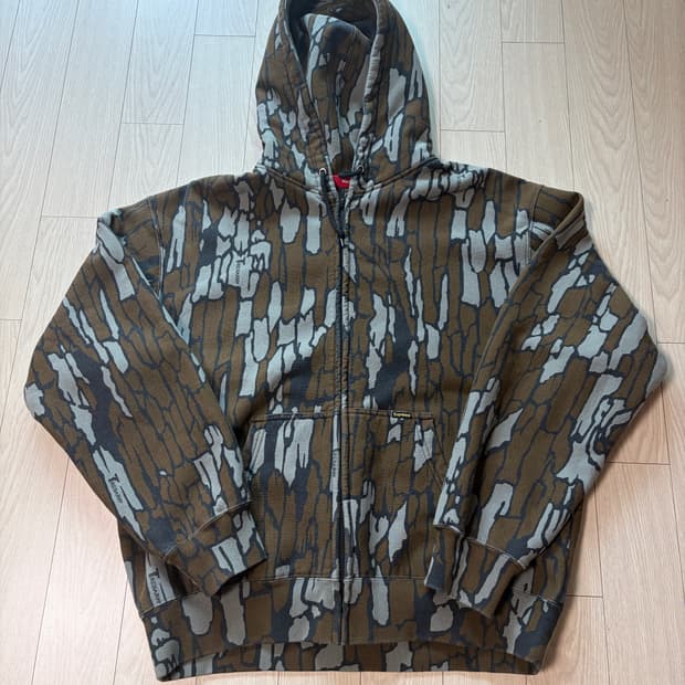 슈프림 25ss 워크집업 후디 모시오크 트리바크