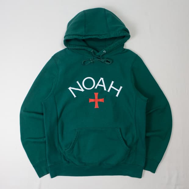 NOAH 코어 로고 후드 그린