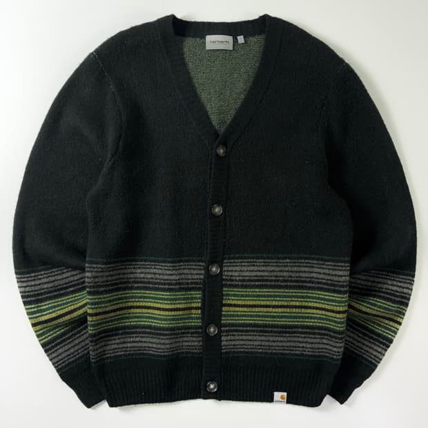 Carhartt  칼하트 WIP 딜런 스트라이프 니트 가디건 