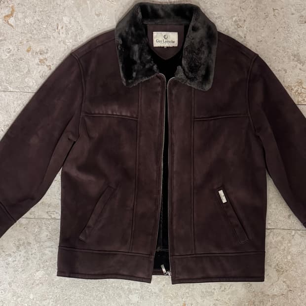 Guy laroche 스웨이드 집업