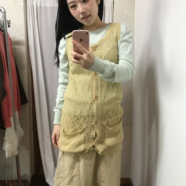 vintage mint basic knit