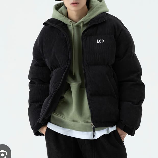 Lee 리 코듀로이 남성패딩 L