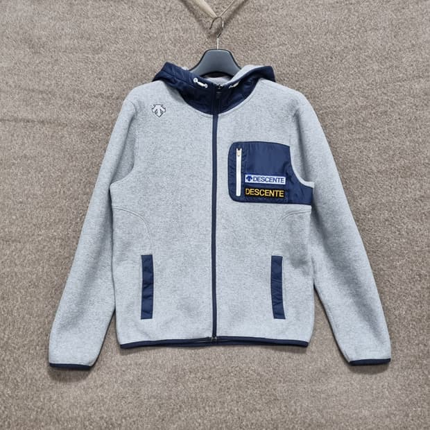 XL(105) 데상트 남성 포켓 후리스 집업