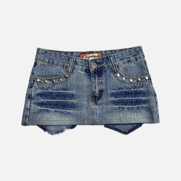 빈티지 대장 찡 포켓 미니 스커트 shop502 큐빈티지 데스라이즈 리체