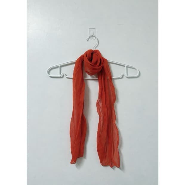 deep orange vintage scarf 스카프