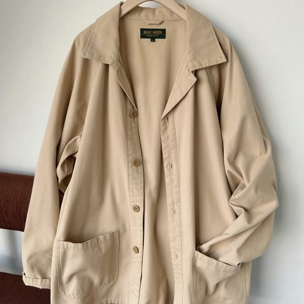 Heavy cotton canvas worker coat