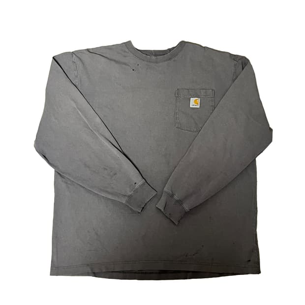 Thrashed Carhartt Longsleeve (Gray, L)

