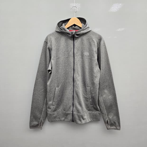 노스페이스 그레이 후드 집업