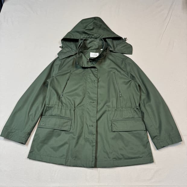 36) 라코스테 우먼즈 후드 필드 자켓 점퍼