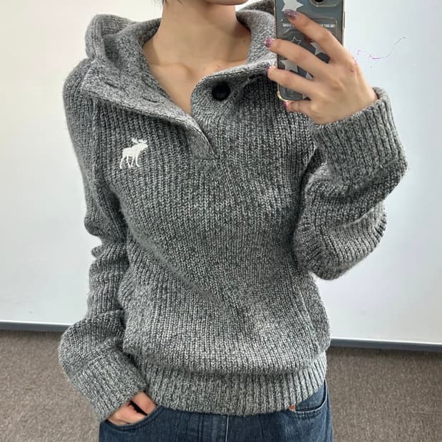 아베크롬비 후드 니트