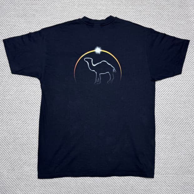 (XL) 90s 빈티지 카멜 프로모 이클립스 포켓 티셔츠