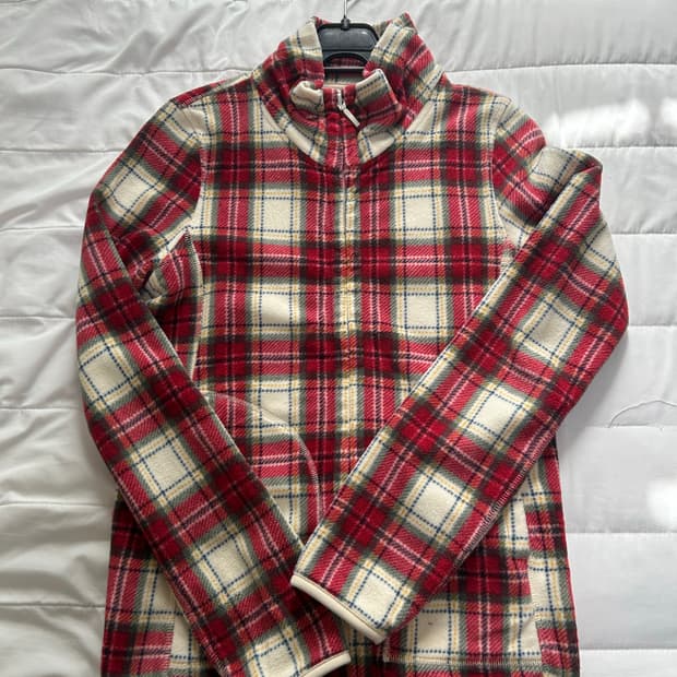 유니클로 체크 후리스