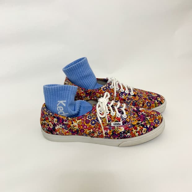 반스 플라워패턴 스니커즈 235