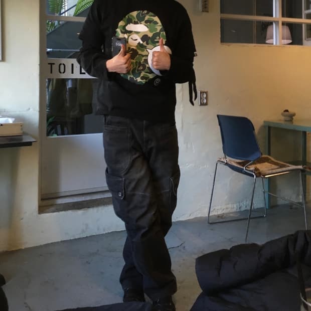 베이프 카모 반팔 L