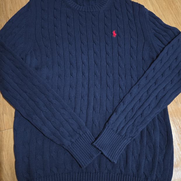 폴로 랄프로렌 남성 케이블 니트(L사이즈)
