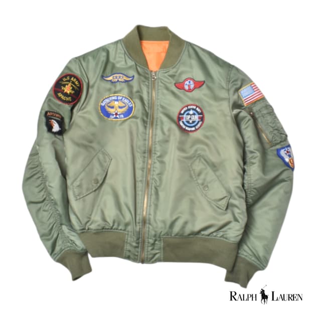 90S 알파인더스트리 MA-1 항공점퍼 XL N3235